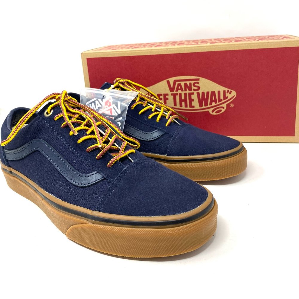 💖MEGA SALE💖Vans Old School Blue Low Brown Skate Women's Canvas VN0A38G1UNF - Picture 8 of 11